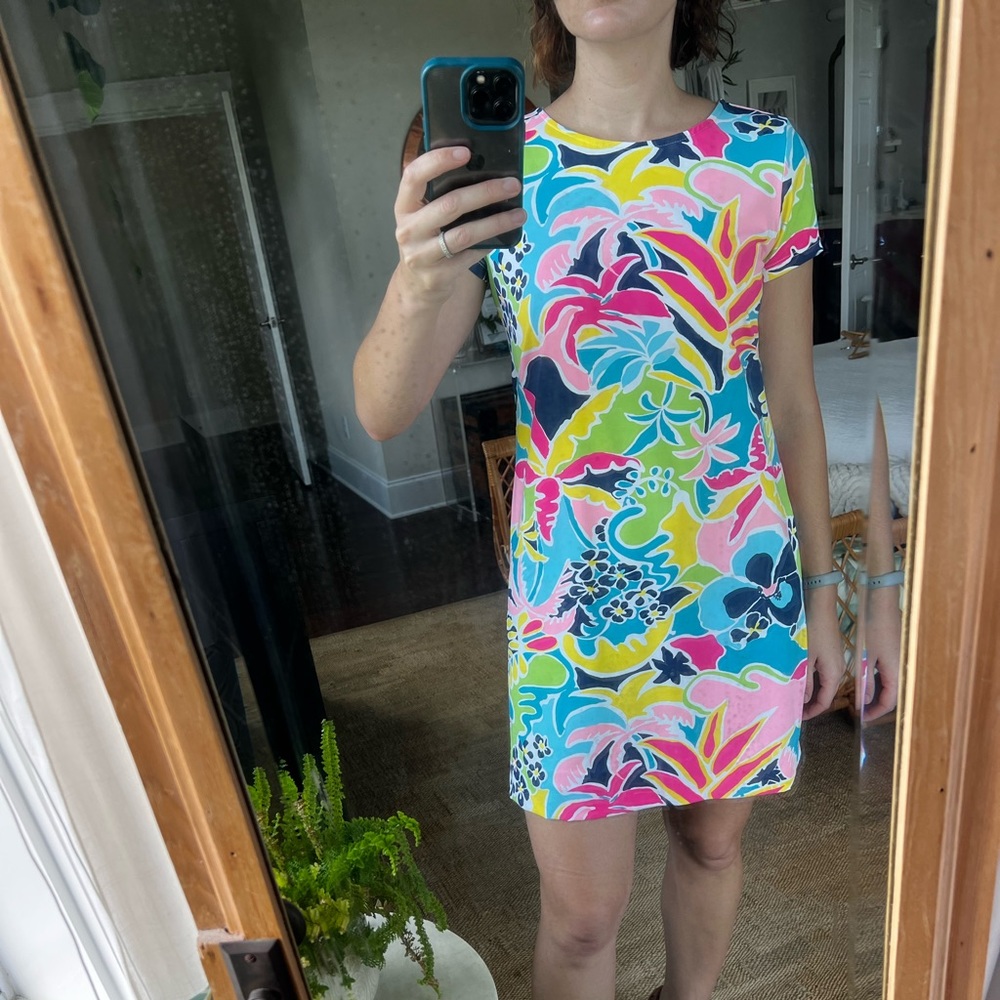 Katherine Way tropical print dress, size small